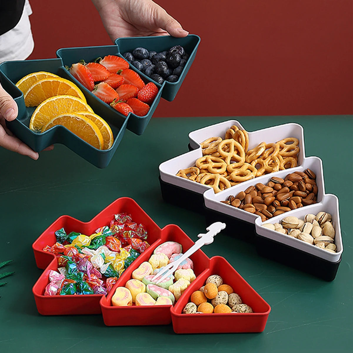 🎄 Christmas Tree Fruit Plate – Merry Christmas Party Decoration & Gifts 2025 / 2026 🎁