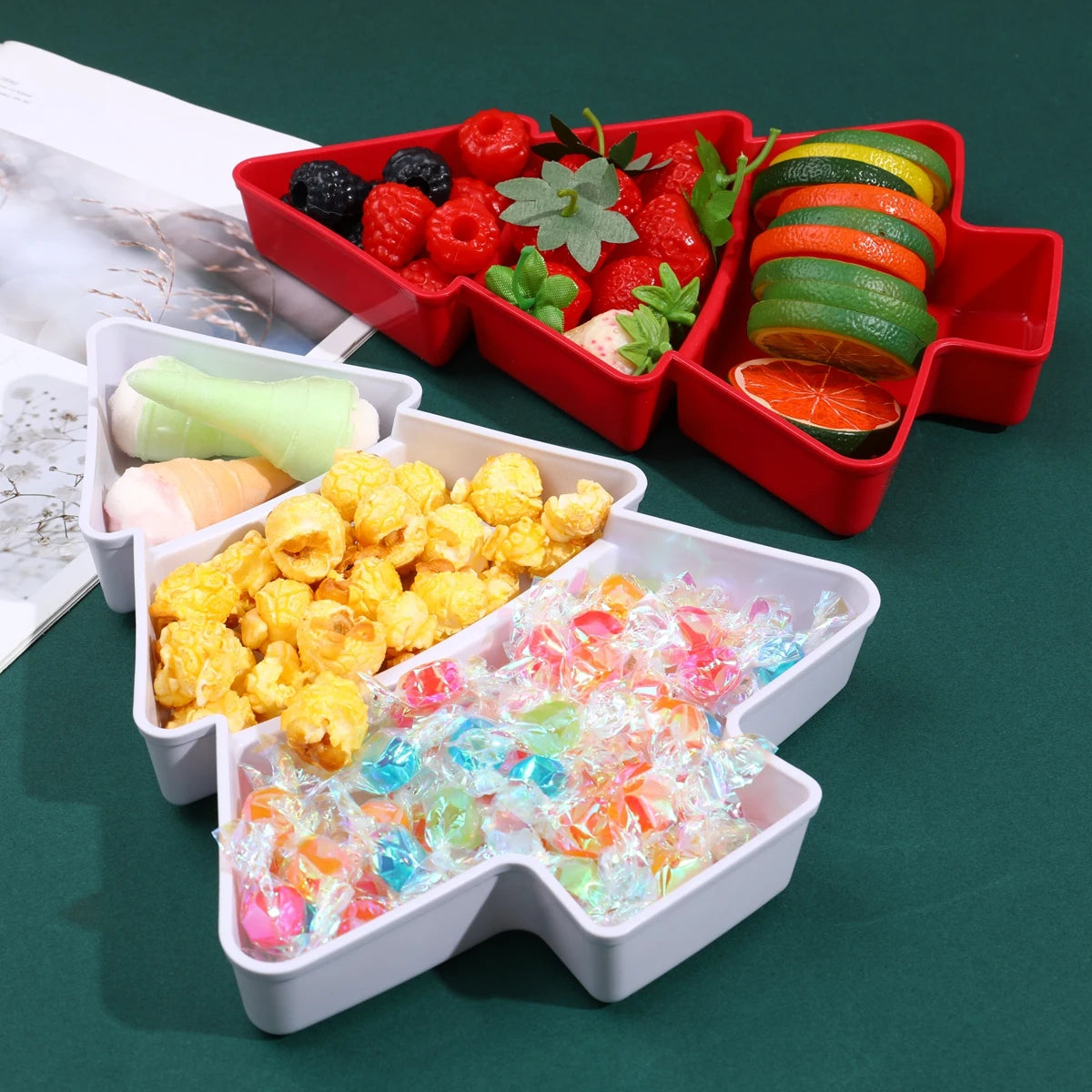 🎄 Christmas Tree Fruit Plate – Merry Christmas Party Decoration & Gifts 2025 / 2026 🎁