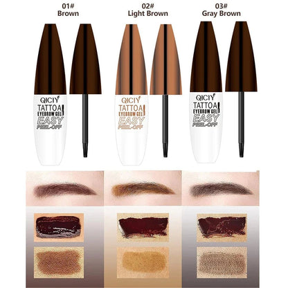 3 - Day Long - Lasting Eyebrow Gel Easy peel - off application Smudge - proof, sweat - resistant & waterproof Creates perfect, natural - looking brows Suitable for all skin types - VELORA