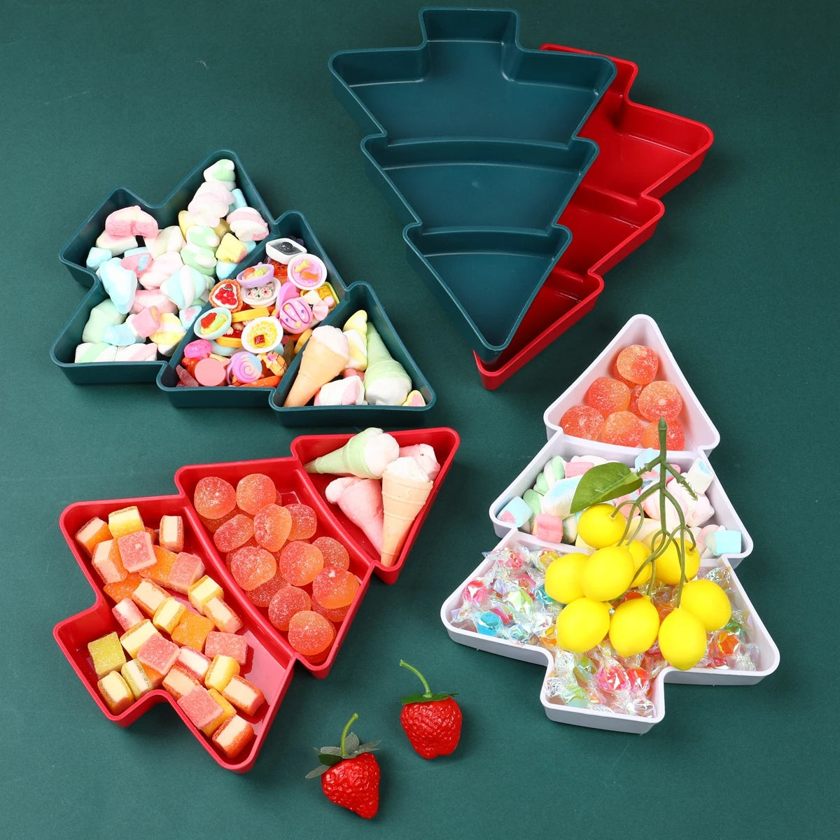 🎄 Christmas Tree Fruit Plate – Merry Christmas Party Decoration & Gifts 2025 / 2026 🎁