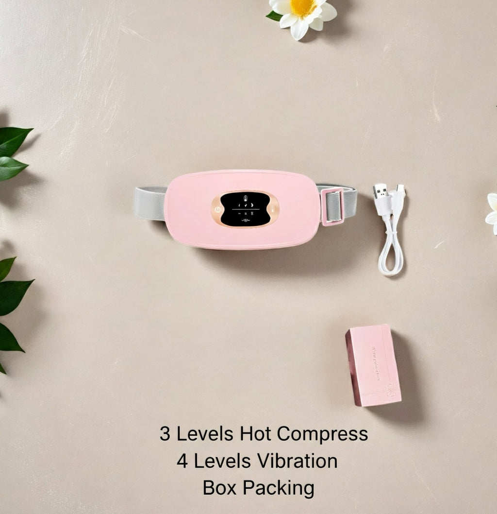 Rechargeable Menstrual Heating Pad | Period Pain Relief Belt & Heated Waist Massager - VELORA