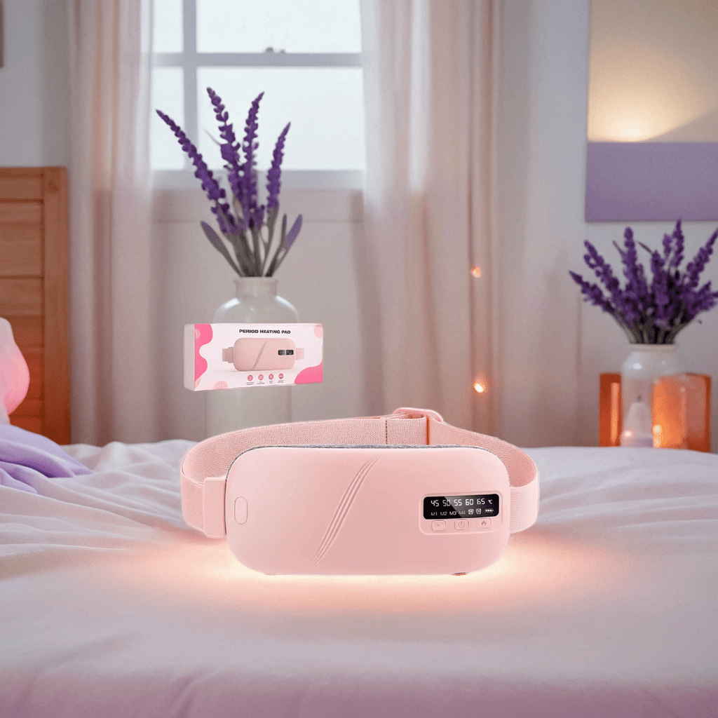 Rechargeable Menstrual Heating Pad | Period Pain Relief Belt & Heated Waist Massager - VELORA