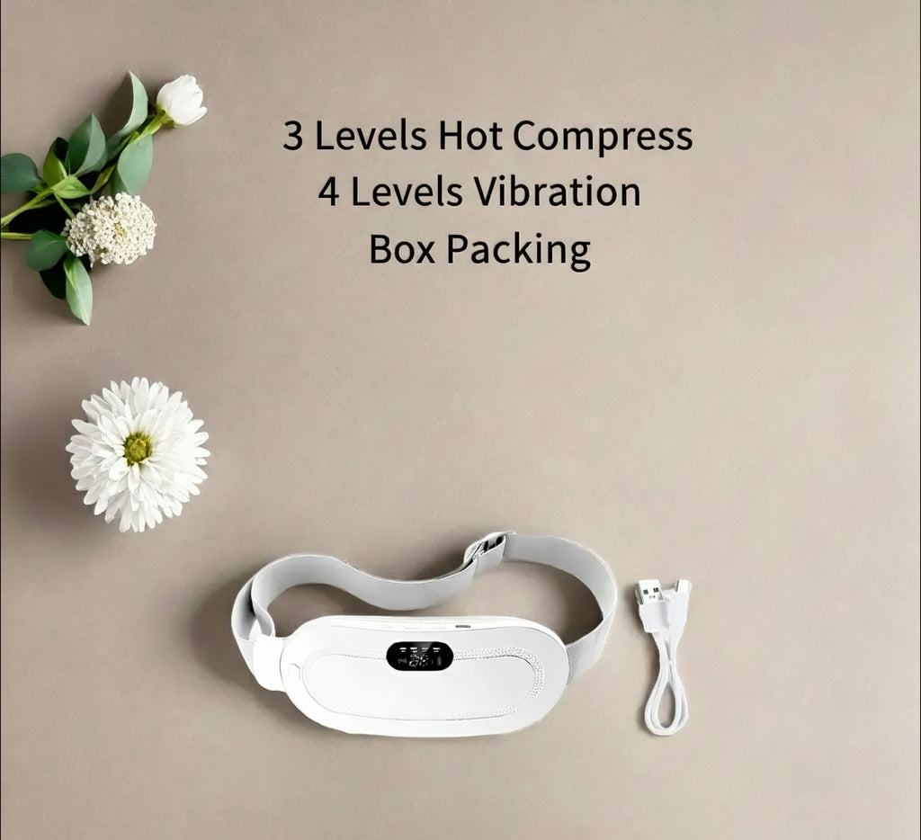 Rechargeable Menstrual Heating Pad | Period Pain Relief Belt & Heated Waist Massager - VELORA
