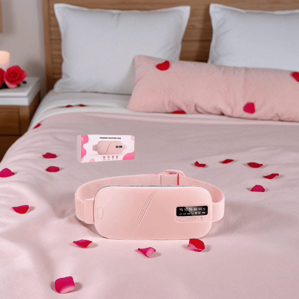 Rechargeable Menstrual Heating Pad | Period Pain Relief Belt & Heated Waist Massager - VELORA
