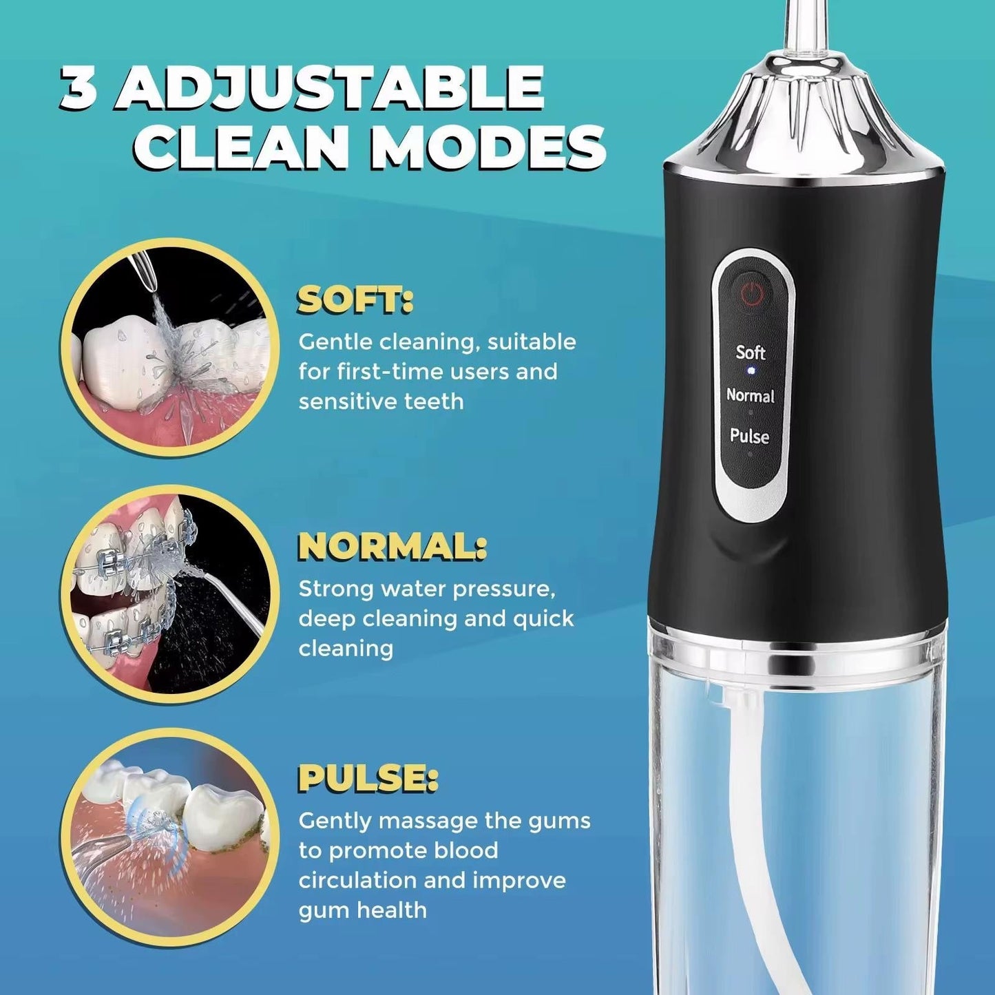 Say Goodbye to Dentist Visits! Portable Oral Irrigator for a Perfect Smile - VELORA