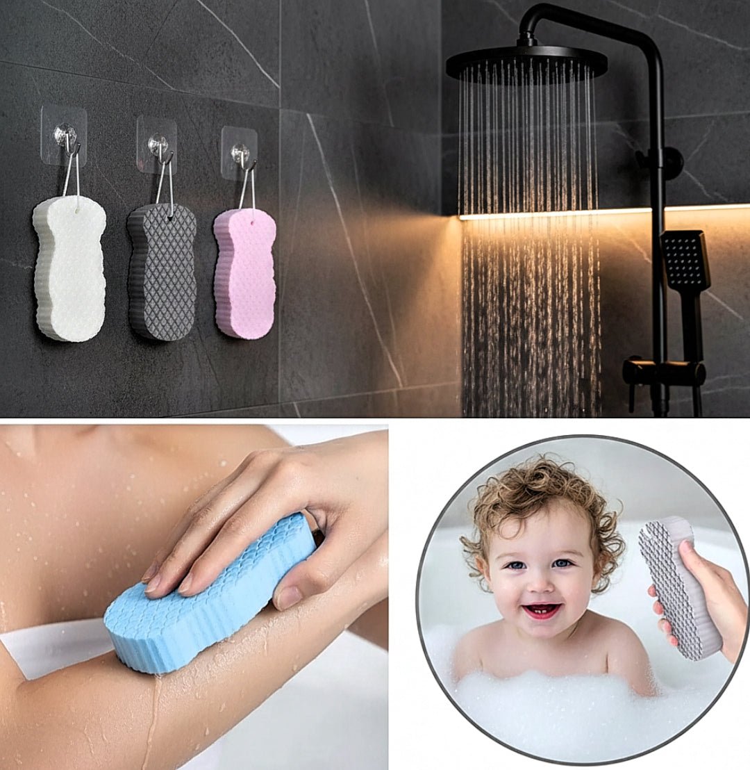 Silicone Foot & Body Wash Brush Gentle silicone bristles for exfoliation Massage and cleanse feet and body Wall - mounted with suction cup for easy use Perfect for shower and bath - VELORA